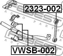 Febest 2323-002 - Stiepnis / Atsaite, Stabilizators adetalas.lv