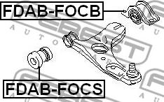 Febest FDAB-FOCB - Piekare, Šķērssvira adetalas.lv