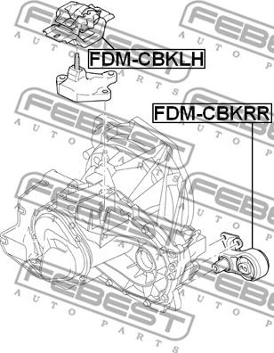 Febest FDM-CBKLH - Piekare, Dzinējs adetalas.lv