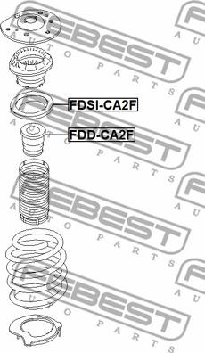 Febest FDSI-CA2F - Atsperes atbalstplāksne adetalas.lv