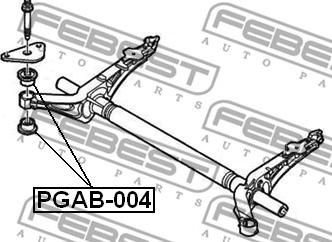 Febest PGAB-004 - Piekare, Tilta sija adetalas.lv