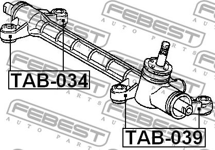 Febest TAB-034 - Piekare, Stūres iekārta adetalas.lv