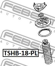 Febest TSHB-18-PL - Putekļu aizsargkomplekts, Amortizators adetalas.lv