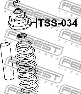 Febest TSS-034 - Amortizatora statnes balsts adetalas.lv