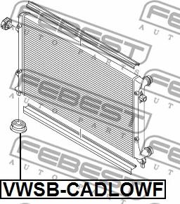 Febest VWSB-CADLOWF - Piekare, Radiators adetalas.lv