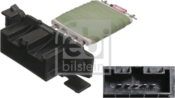 Febi Bilstein 100043 - Rezistors, Salona ventilators adetalas.lv