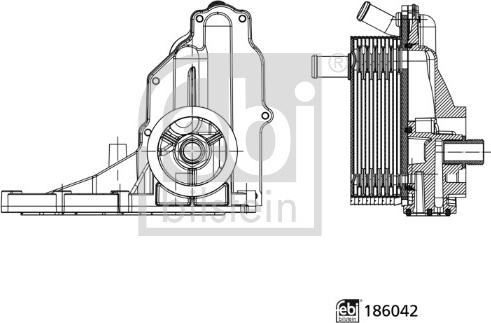 Febi Bilstein 186042 - Korpuss, Eļļas filtrs adetalas.lv