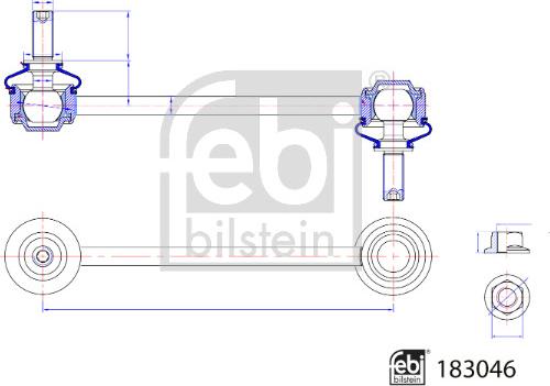 Febi Bilstein 183046 - Stiepnis / Atsaite, Stabilizators adetalas.lv