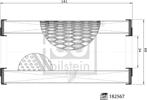 Febi Bilstein 182567 - Eļļas filtrs adetalas.lv