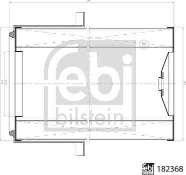 Febi Bilstein 182368 - Gaisa filtrs adetalas.lv