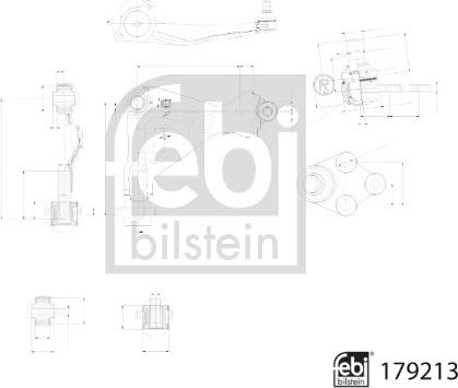 Febi Bilstein 179213 - Neatkarīgās balstiekārtas svira, Riteņa piekare adetalas.lv