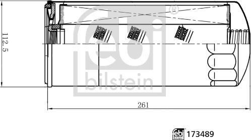 Febi Bilstein 173489 - Eļļas filtrs adetalas.lv