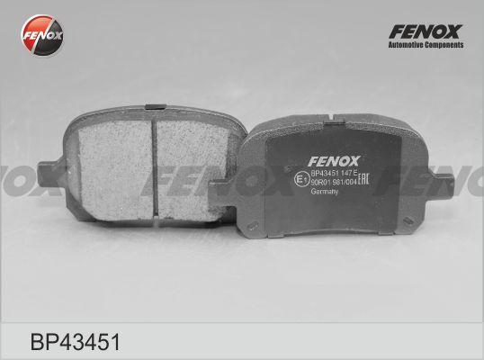 Fenox BP43451 - Bremžu uzliku kompl., Disku bremzes adetalas.lv