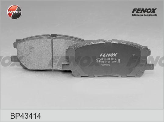 Fenox BP43414 - Bremžu uzliku kompl., Disku bremzes adetalas.lv