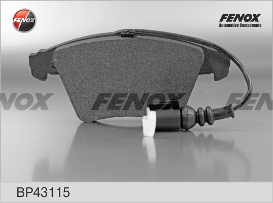 Fenox BP43115 - Bremžu uzliku kompl., Disku bremzes adetalas.lv