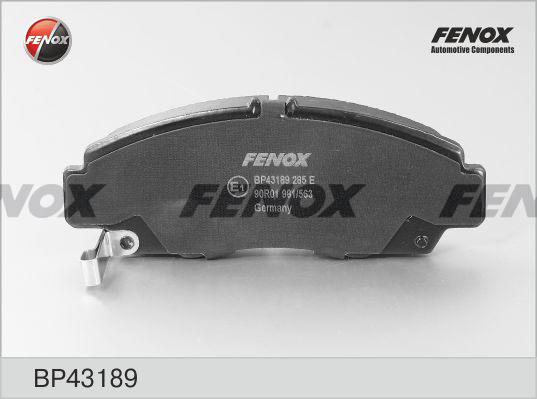 Fenox BP43189 - Bremžu uzliku kompl., Disku bremzes adetalas.lv