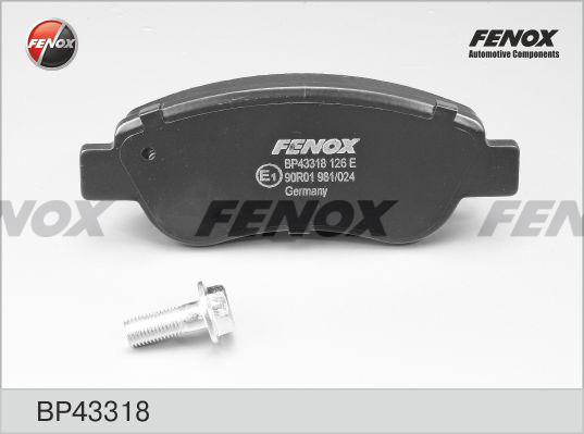 Fenox BP43318 - Bremžu uzliku kompl., Disku bremzes adetalas.lv