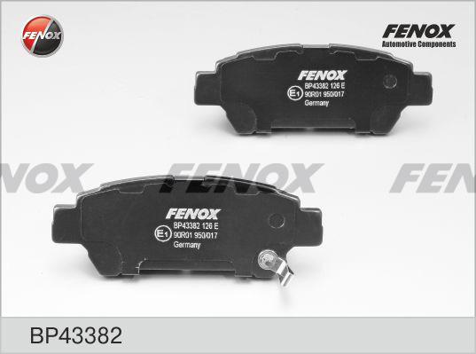 Fenox BP43382 - Bremžu uzliku kompl., Disku bremzes adetalas.lv