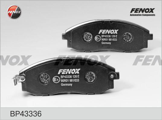 Fenox BP43336 - Bremžu uzliku kompl., Disku bremzes adetalas.lv