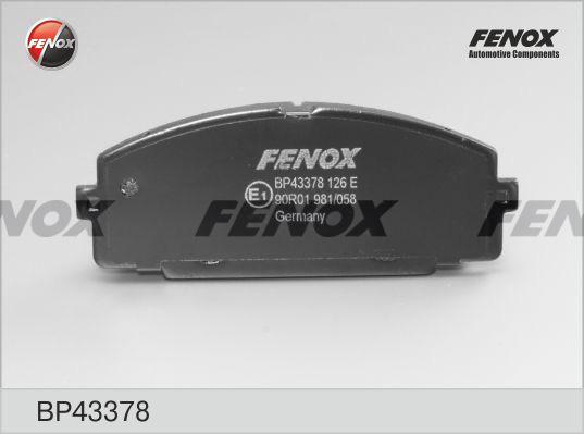 Fenox BP43378 - Bremžu uzliku kompl., Disku bremzes adetalas.lv