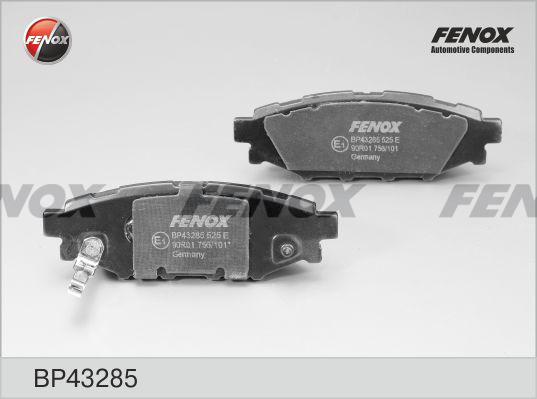 Fenox BP43285 - Bremžu uzliku kompl., Disku bremzes adetalas.lv