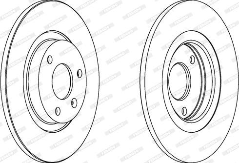 Ferodo DDF229 - Bremžu diski adetalas.lv