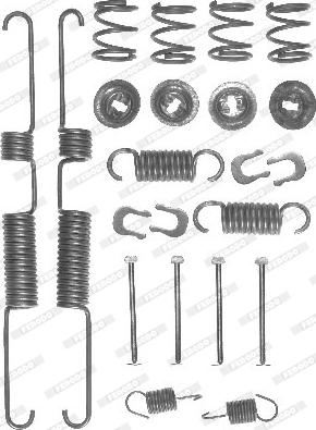 Ferodo FBA118 - Piederumu komplekts, Bremžu loki adetalas.lv