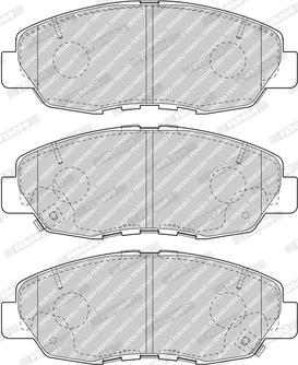Ferodo FDB5022 - Bremžu uzliku kompl., Disku bremzes adetalas.lv
