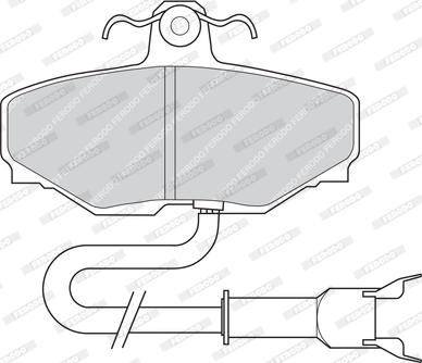 Ferodo FDB807 - Bremžu uzliku kompl., Disku bremzes adetalas.lv
