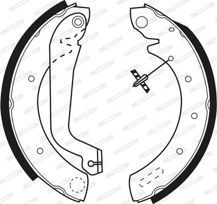 Ferodo FSB517 - Bremžu loku komplekts adetalas.lv