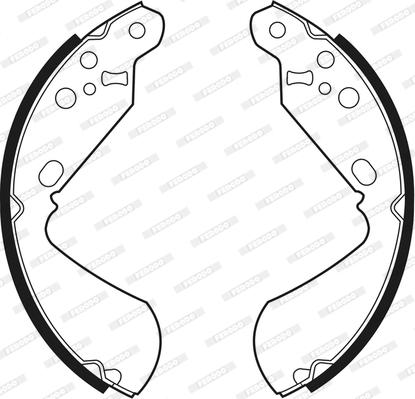 Ferodo FSB520 - Bremžu loku komplekts adetalas.lv