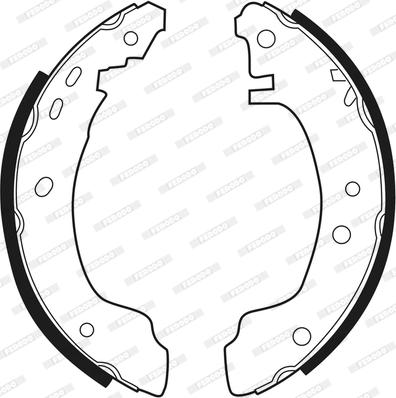 Ferodo FSB308 - Bremžu loku komplekts adetalas.lv
