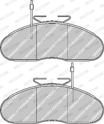Ferodo FVR792 - Bremžu uzliku kompl., Disku bremzes adetalas.lv