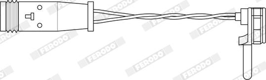 Ferodo FWI261 - Indikators, Bremžu uzliku nodilums adetalas.lv