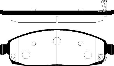 Japanparts JPA018AF - Bremžu uzliku kompl., Disku bremzes adetalas.lv