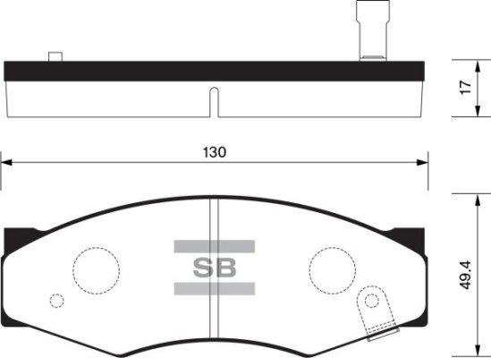 4U Autoparts 37612NS - Bremžu uzliku kompl., Disku bremzes adetalas.lv