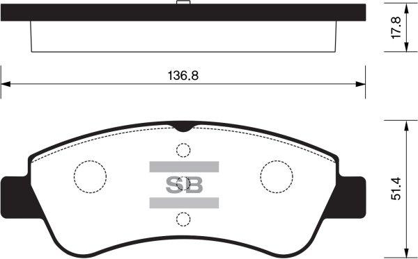 Opel 95650937 - Bremžu uzliku kompl., Disku bremzes adetalas.lv