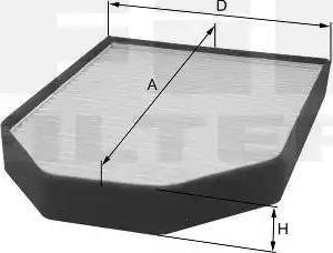 FIL Filter HCK 7062-2 - Filtrs, Salona telpas gaiss adetalas.lv