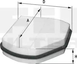 FIL Filter HCK 7037 - Filtrs, Salona telpas gaiss adetalas.lv