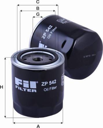 FIL Filter ZP 542 - Eļļas filtrs adetalas.lv