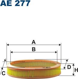 Filtron AE277 - Gaisa filtrs adetalas.lv