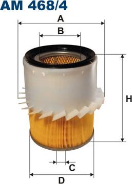 Filtron AM468/4 - Gaisa filtrs adetalas.lv