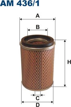 Filtron AM436/1 - Gaisa filtrs adetalas.lv