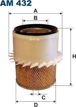 Filtron AM432 - Gaisa filtrs adetalas.lv