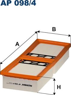 Filtron AP 098/4 - Gaisa filtrs adetalas.lv