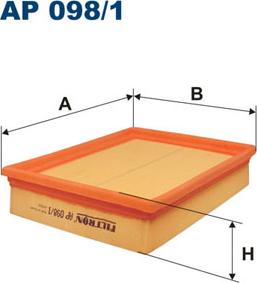 Filtron AP098/1 - Gaisa filtrs adetalas.lv