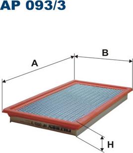 Filtron AP093/3 - Gaisa filtrs adetalas.lv