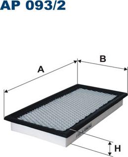 Filtron AP093/2 - Gaisa filtrs adetalas.lv