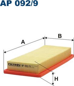 Filtron AP092/9 - Gaisa filtrs adetalas.lv