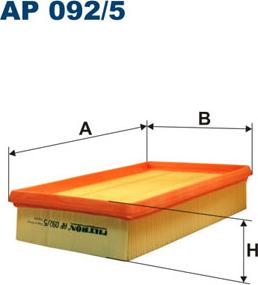Filtron AP092/5 - Gaisa filtrs adetalas.lv
